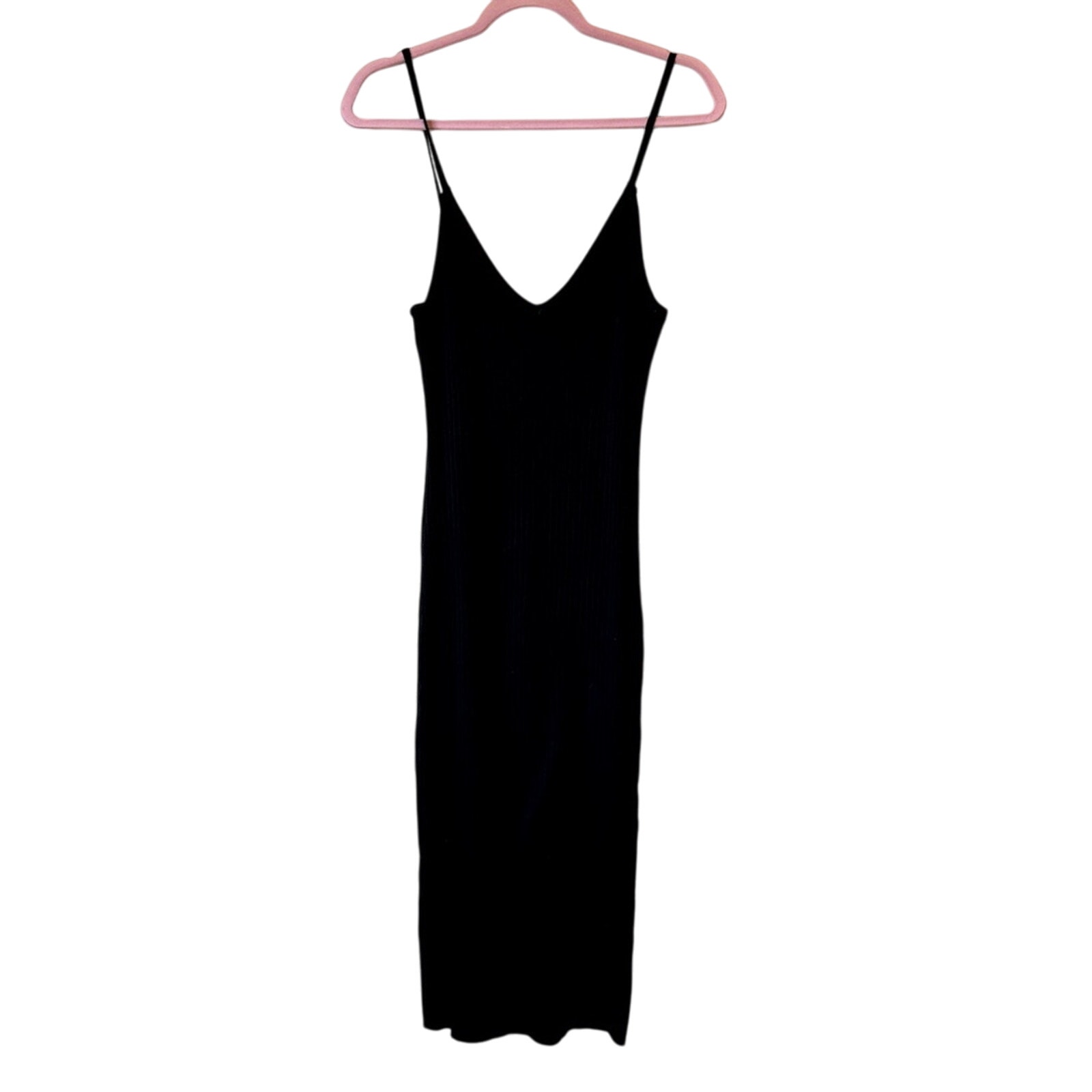 7 For All Mankind Black Easy Tank Dress Midi Womens S Beachy Casual Classic